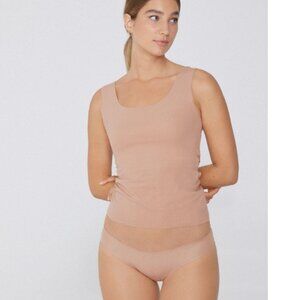 NEW! Tezenis Laser-Cut Organic Cotton Tank Top - Size Small